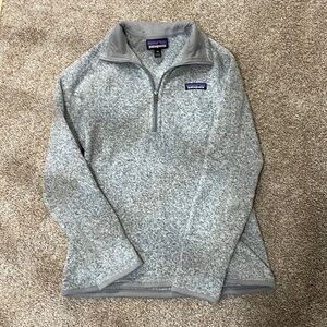 Heather Grey Patagonia Quarter Zip